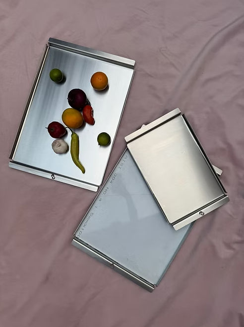 Bandeja de acero inoxidable