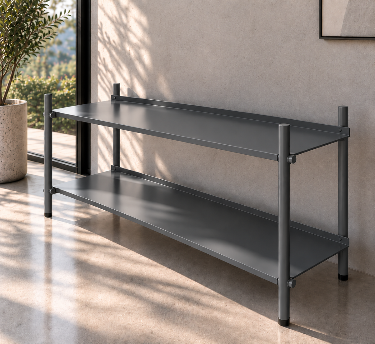 Rack Metálico de 2 Niveles