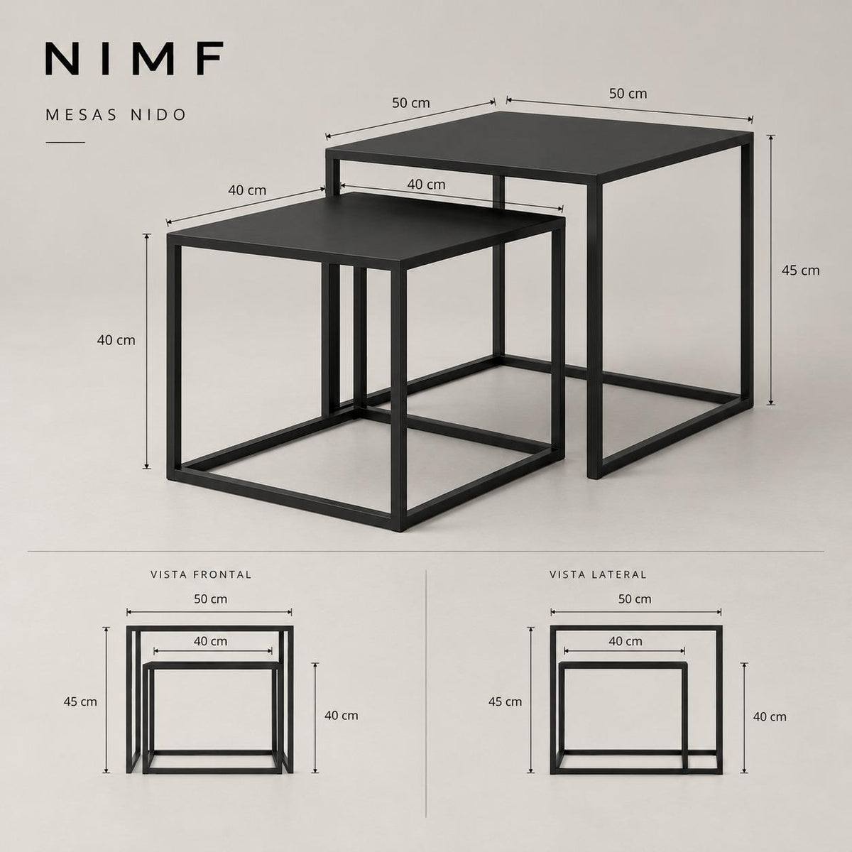 Mesa Nido Cuadrada