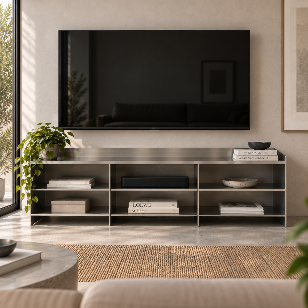 Rack TV Inox 148